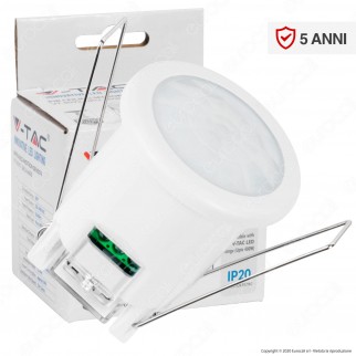 V-Tac VT-8092 Sensore di Movimento a Infrarossi PIR per Lampadine LED