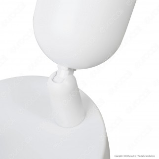 V-Tac VT-897 Portafaretto Rotondo per 2 Faretti LED Spotlight GU10