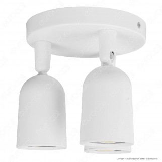 V-Tac VT-899 Portafaretto Rotondo per 3 Faretti LED Spotlight GU10