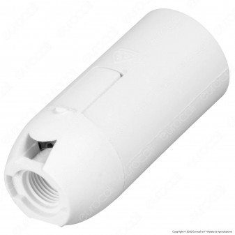 V-Tac Portalampada Termoplastico Colore Bianco per Lampadine E14 -