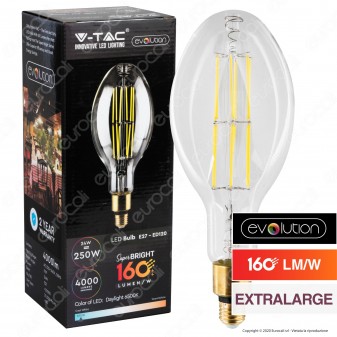 V-Tac Evolution VT-2324 Lampadina LED Filament E27 24W Bulb ED120