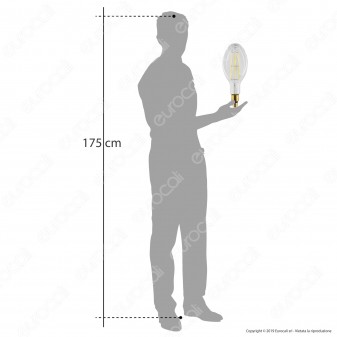 V-Tac Evolution VT-2324 Lampadina LED Filament E27 24W Bulb ED120