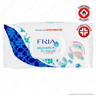 Salviette Fria Milleusi Più Igienizzanti con Antibatterico Effetto