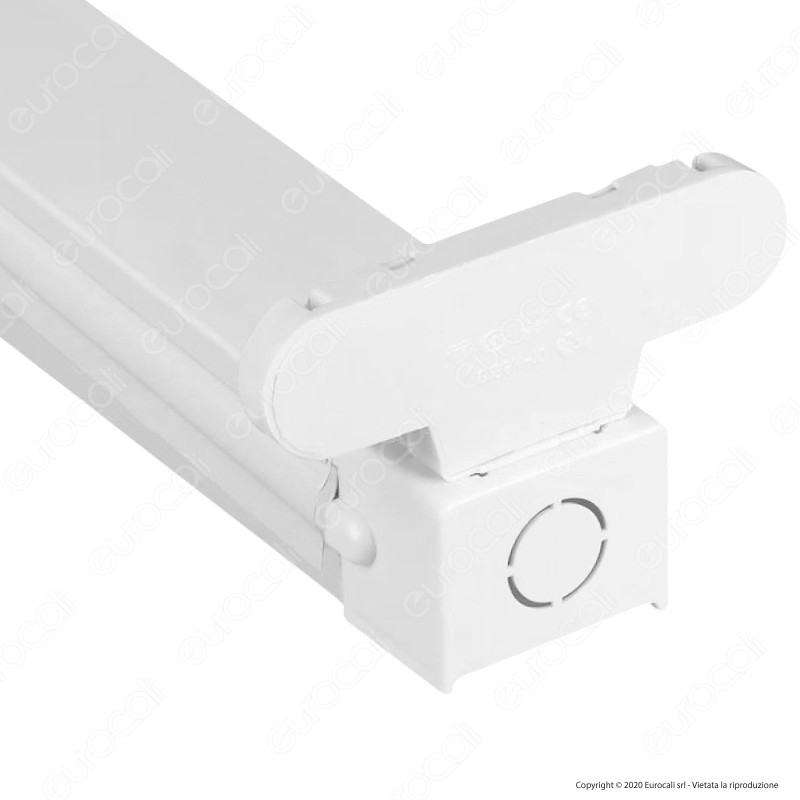 V-Tac VT-12021 Plafoniera Doppia per 2 Tubi LED T8 da 120cm - SKU 6055