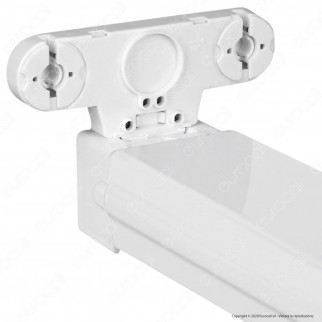 V-Tac VT-12021 Plafoniera Doppia per 2 Tubi LED T8 da 120cm - SKU 6055