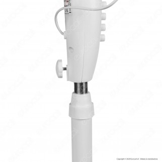 V-Tac VT-4016-3 Ventilatore a Piantana 40W 3 Pale in Plastica Colore