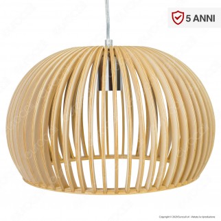 V-Tac VT-3200 Lampadario a Sospensione in Legno con Portalampada per