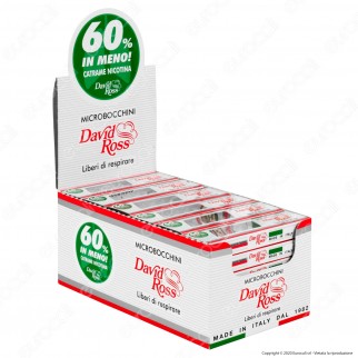 David Ross Microbocchini 8mm in plastica riutilizzabili per sigarette