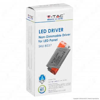 V-Tac Driver per Pannelli LED 15W Non Dimmerabile - SKU 8037