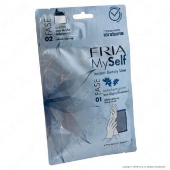 Fria MySelf Trattamento Monouso Idratante Mani in 2 Fasi con Maschera