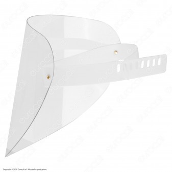 Visiera Protettiva Orientabile in Plastica Trasparente Robusta 1mm