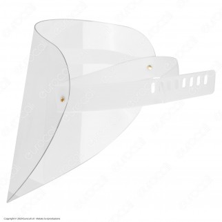 Visiera Protettiva Orientabile in Plastica Trasparente Robusta 1mm