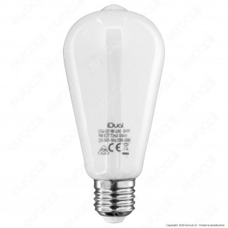 iDual Lampadina LED E27 Filament 9W Bulb ST64 Changing Color