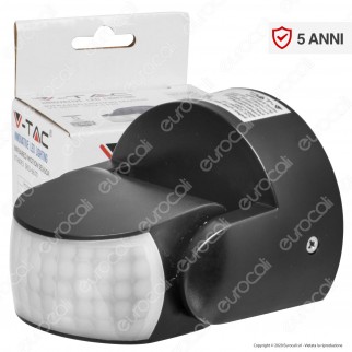 V-Tac VT-8093 Sensore di Movimento Regolabile a Infrarossi IP65 per