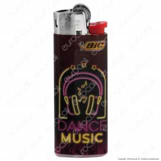 Bic Mini J25 Piccolo Fantasia Neon Music - 5 Accendini