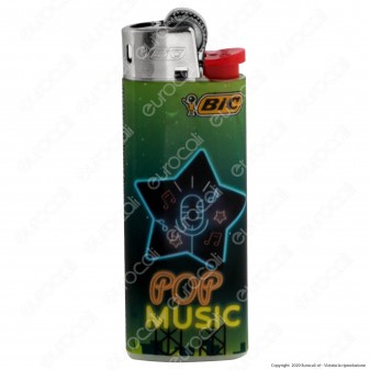 Bic Mini J25 Piccolo Fantasia Neon Music - 5 Accendini