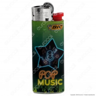 Bic Mini J25 Piccolo Fantasia Neon Music - 5 Accendini