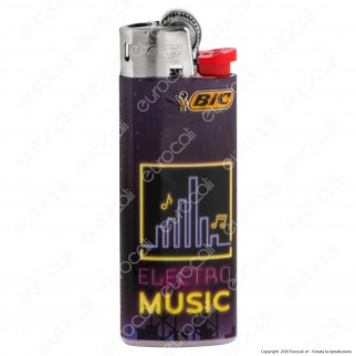 Bic Mini J25 Piccolo Fantasia Neon Music - 5 Accendini