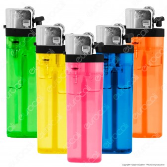Ciao Accendino Trasparente Tinta Unita Economico - 5 Accendini