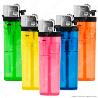 Ciao Accendino Trasparente Tinta Unita Economico - 5 Accendini