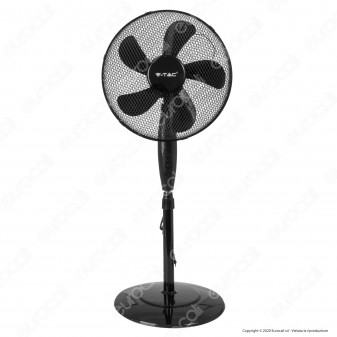 V-Tac VT-5016-5 Ventilatore a Piantana 55W 5 Pale in Plastica Colore