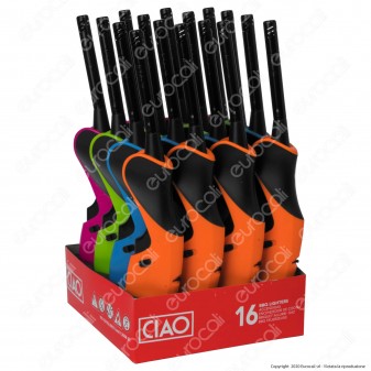 Ciao Accendigas Multiuso Maxi Elettronico Ricaricabile - Box da 16