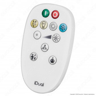 Kit iDual 2 Lampadine LED E27 Filament 9W Bulb ST64 Changing Color