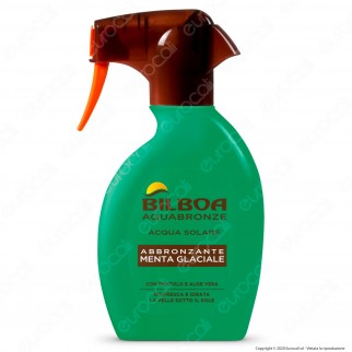 Bilboa Spray Acqua Solare Abbronzante Menta Glaciale - Flacone da