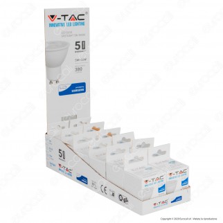 V-Tac PRO VT-275 Confezione 12 Lampadine LED GU10 5W Faretti