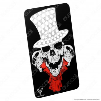 Grinder Card Formato Tessera Tritatabacco in Metallo - Teschio