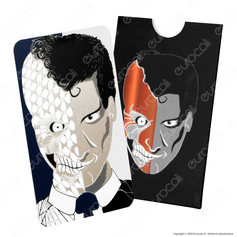 Grinder Card Formato Tessera Tritatabacco in Metallo - 2 Facce