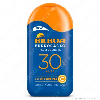 Bilboa Latte Solare Burrocacao Protezione Alta SPF 30 Pelli Delicate
