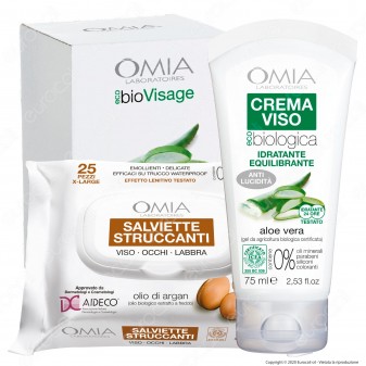 Omia Trattamento Viso EcoBio Visage Essential Idratante e Purificante