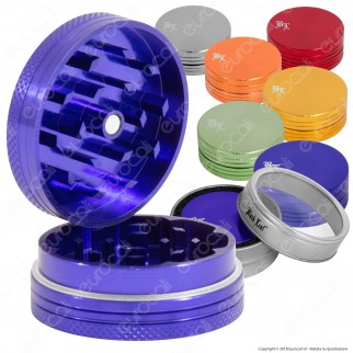 Grinder Tritatabacco Black Leaf 2 Parti in Metallo Colorato