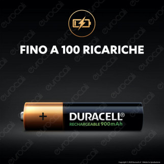 Duracell Ultra Precharged 900mAh Pile Ricaricabili Ministilo AAA -