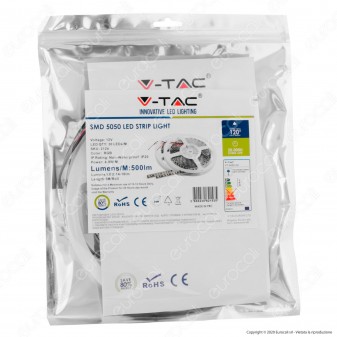 V-Tac Striscia LED 5050 Multicolore RGB 30 LED/metro - Bobina da 5