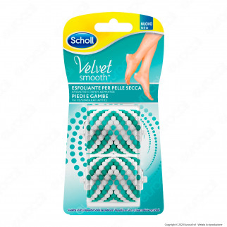 Scholl Ricariche Velvet Smooth Esfoliante per Pelle Secca -