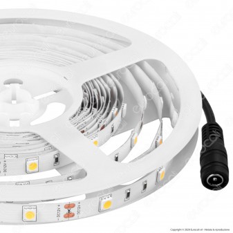 V-Tac VT-5050 Striscia LED 5050 Monocolore 30LED/metro - Bobina da 5