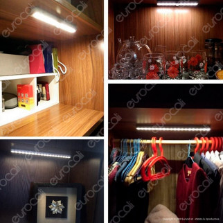 Velamp Smarty Luce LED 3W a Batteria Reglette con Sensore di