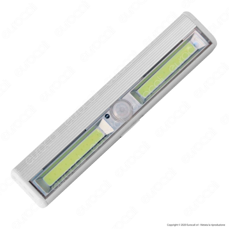 Velamp Smarty Luce LED 3W a Batteria Reglette con Sensore di