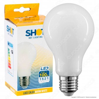 Bot Lighting Lampadina LED E27 11W Bulb A70 Milky Filamento