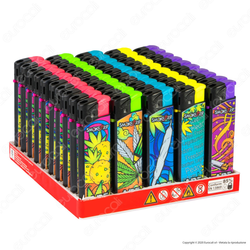 SmokeTrip Accendini Elettronici Ricaricabili Fantasia Arts - Box da