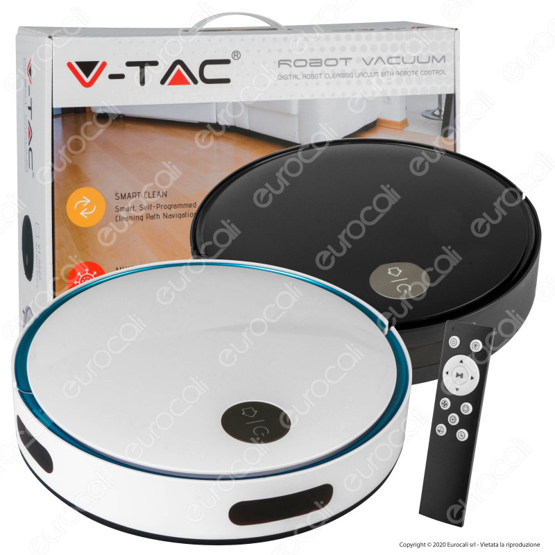 V-Tac VT-5522 Robot Aspirapolvere Ricaricabile con Telecomando - SKU