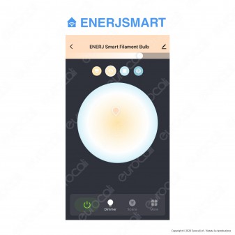 Ener-J Lampadina LED Smart Wi-Fi Filament E27 8,5W Dimmerabile - Bulb