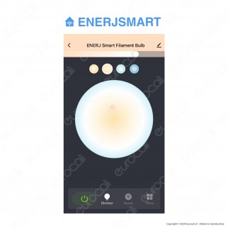 Ener-J Lampadina LED Smart Wi-Fi Filament E27 8,5W Dimmerabile - Bulb