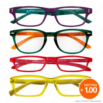 Espressoocchiali Occhiali da Lettura Antigraffio e Antiriflesso