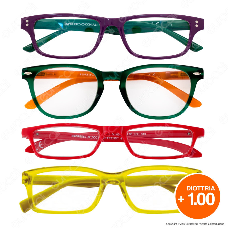 Espressoocchiali Occhiali da Lettura Antigraffio e Antiriflesso