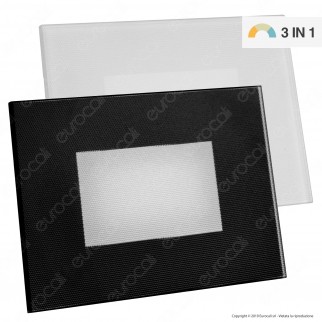 FAI Punto Luce Segnapasso LED Montaggio a Incasso Rettangolare 3W