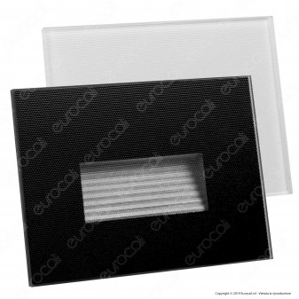 FAI Punto Luce Segnapasso LED Montaggio Incasso Rettangolare 3W 38°