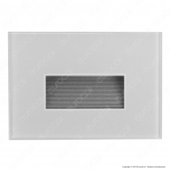 FAI Punto Luce Segnapasso LED Montaggio Incasso Rettangolare 3W 38°